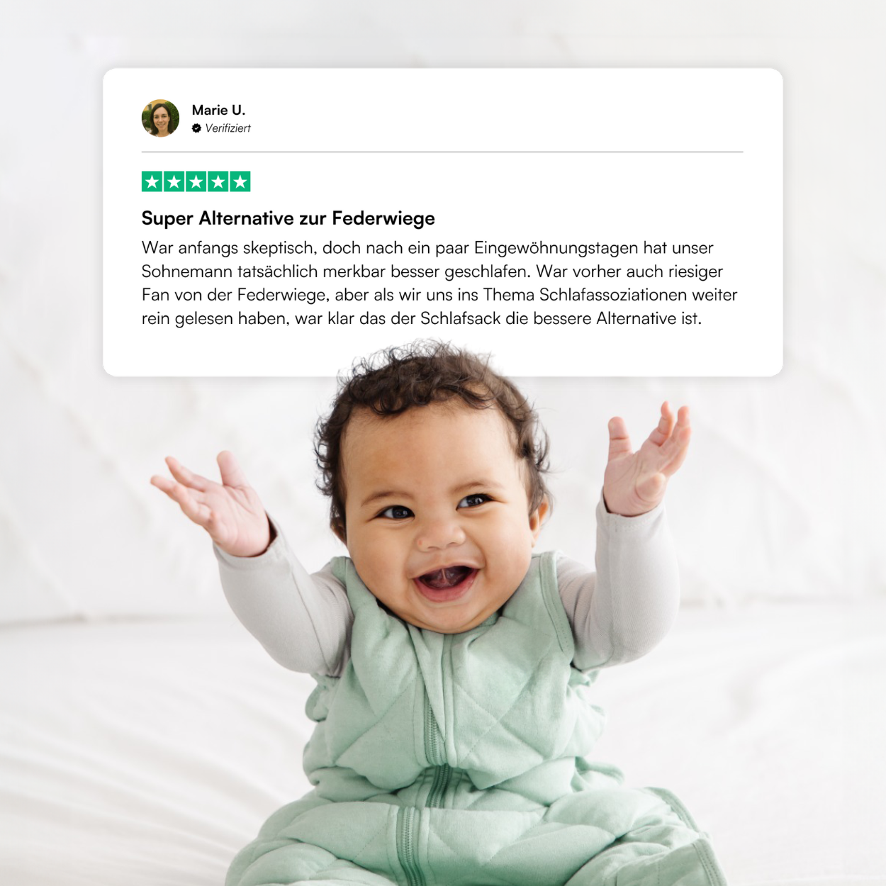 Testimonial von Gewichtsschlafsack Nutzerin